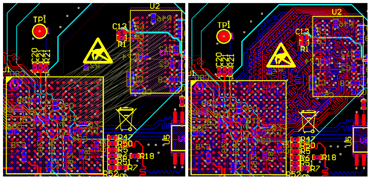 Разработка модуля на iMX8 от NXP. Особенности переноса трассировки DDR - 2