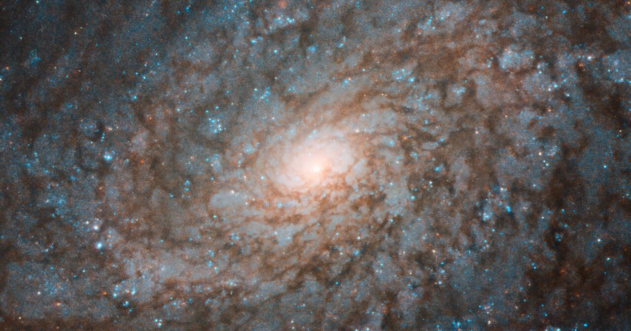 «Хаббл» получил удивительный снимок флоккулентной галактики