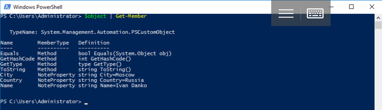 Что такое Windows PowerShell и с чем его едят? Часть 4: Работа с объектами, собственные классы - 18 Что такое Windows PowerShell и с чем его едят? Часть 4: Работа с объектами, собственные классы - 18