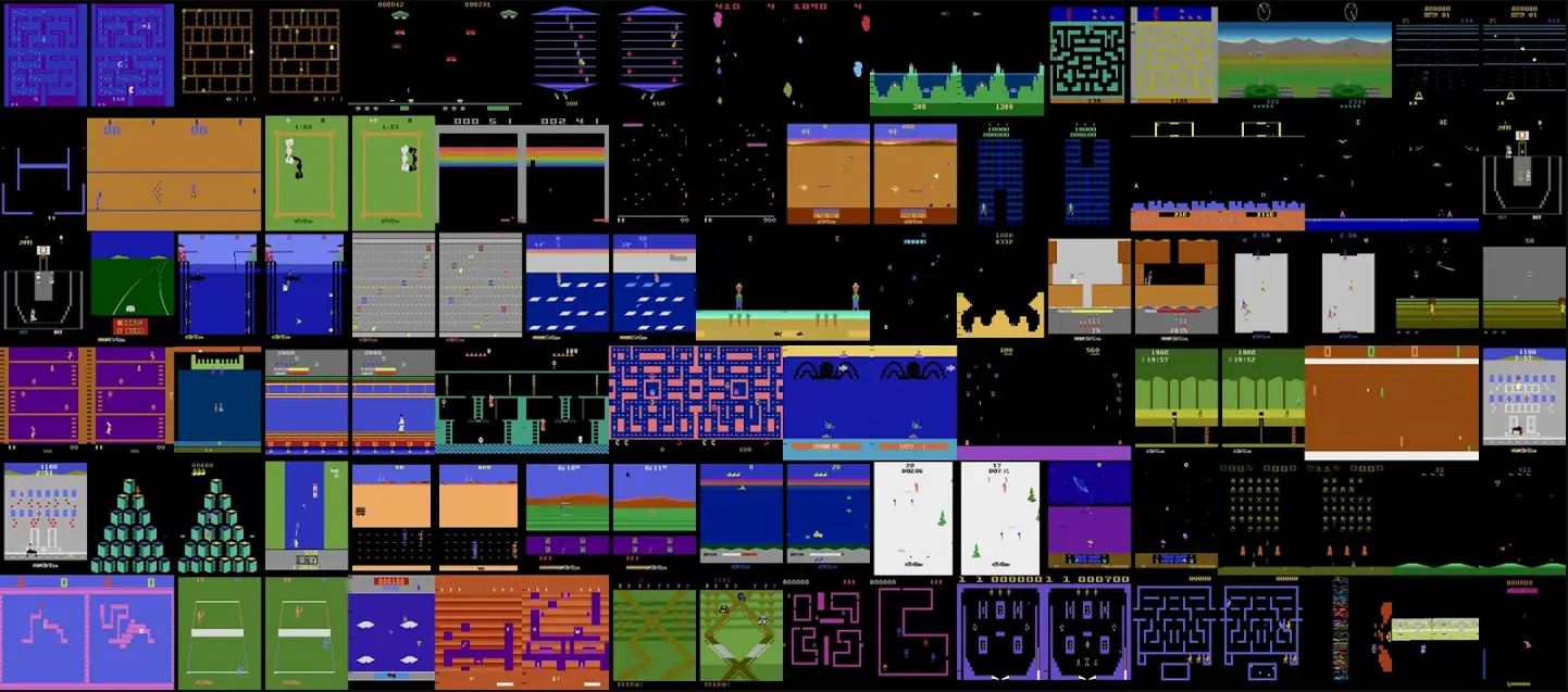 нарезка скринов игр Atari