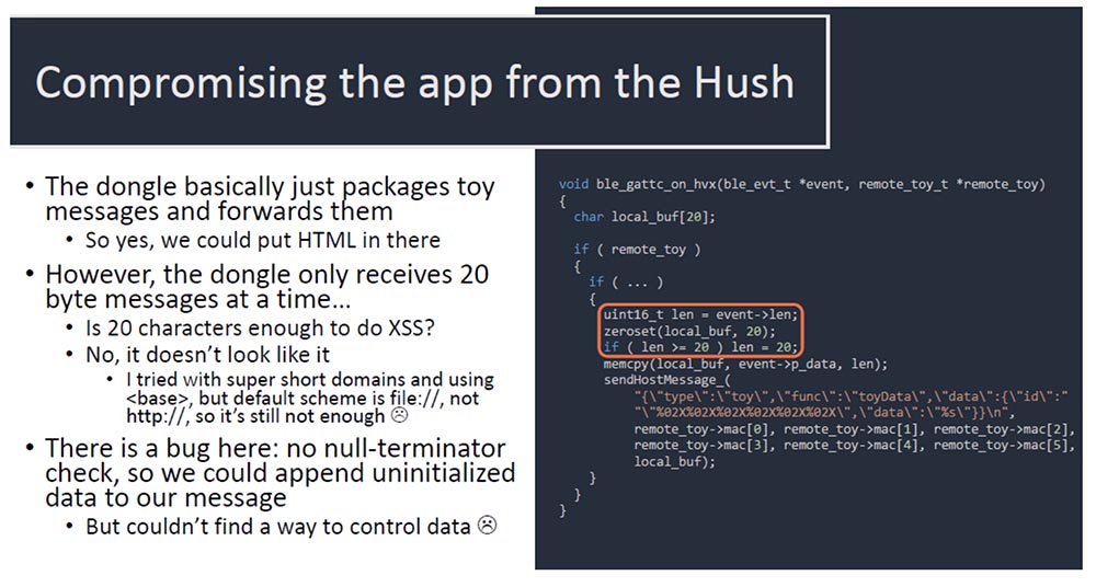 Конференция DEFCON 27. Buttplug: подлинное тестирование на проникновение. Часть 2 - 4