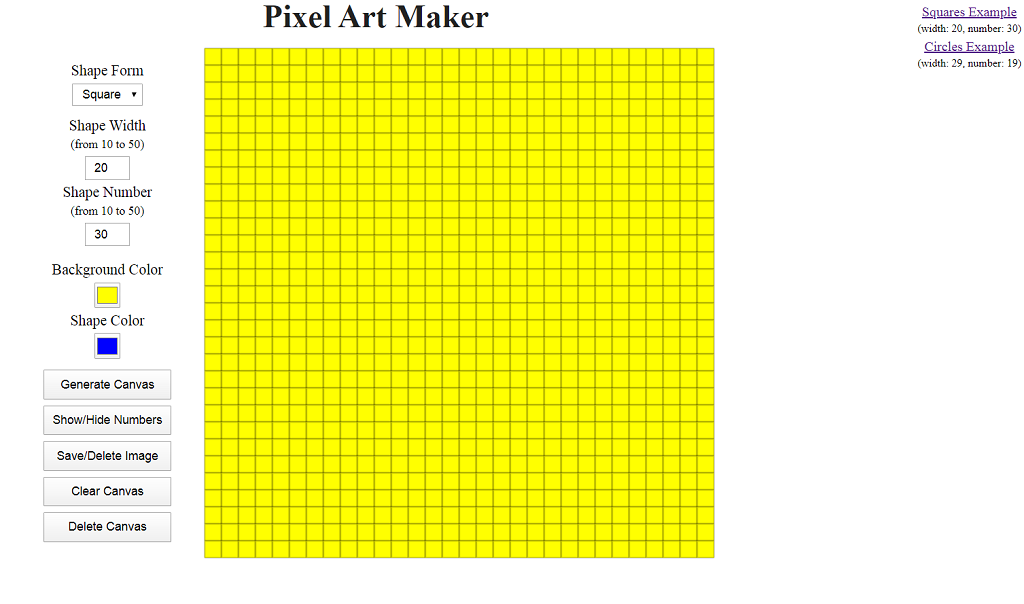 Пишем Pixel Art Maker на чистом JavaScript - 1