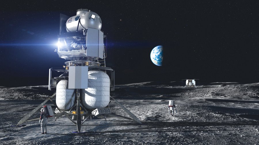НАСА выбрало три фирмы, которые будут участвовать в программе создания корабля для посадки на Луну - 1