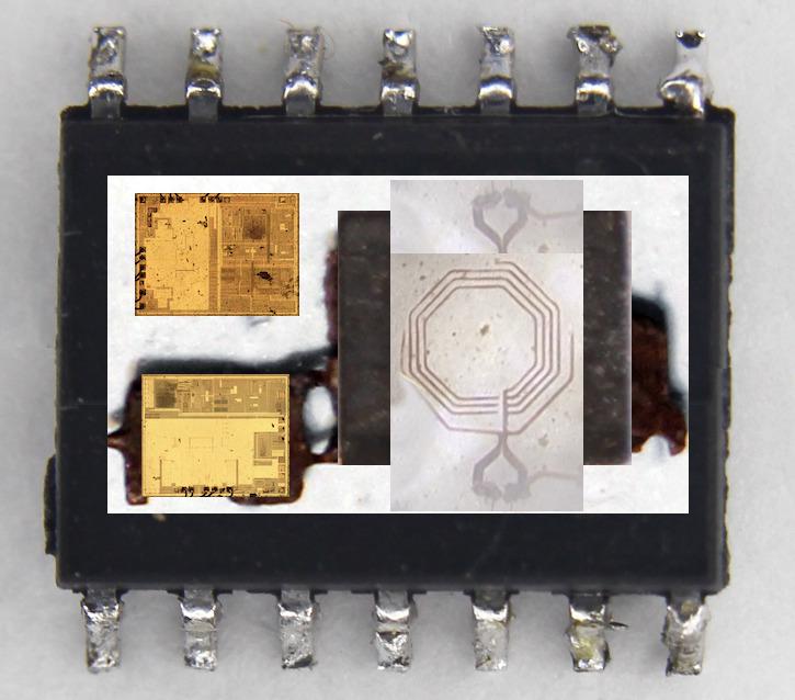 Вскрываем чип гальванической развязки с крохотным трансформатором внутри - 6