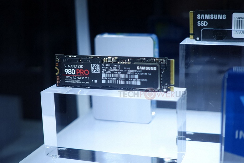 Сверхбыстрый SSD Samsung 980 Pro будет доступен в трёх модификациях объёмом до 1 ТБ