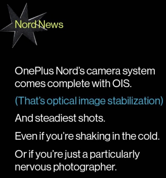OnePlus Nord может оказаться одним из лучших камерофонов в классе, потому что получит оптическую стабилизацию