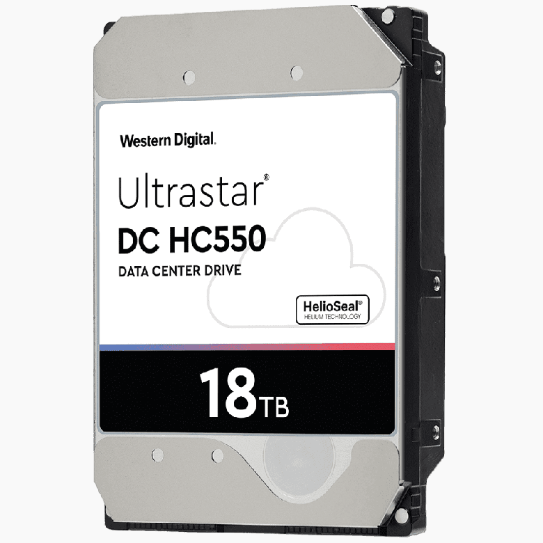 Western Digital начинает серийные поставки жестких дисков Ultrastar DC HC550 объемом 18 ТБ - 1