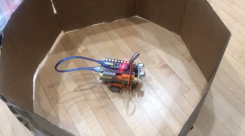 Робот из LEGO и Arduino, обходящий препятствия - 26