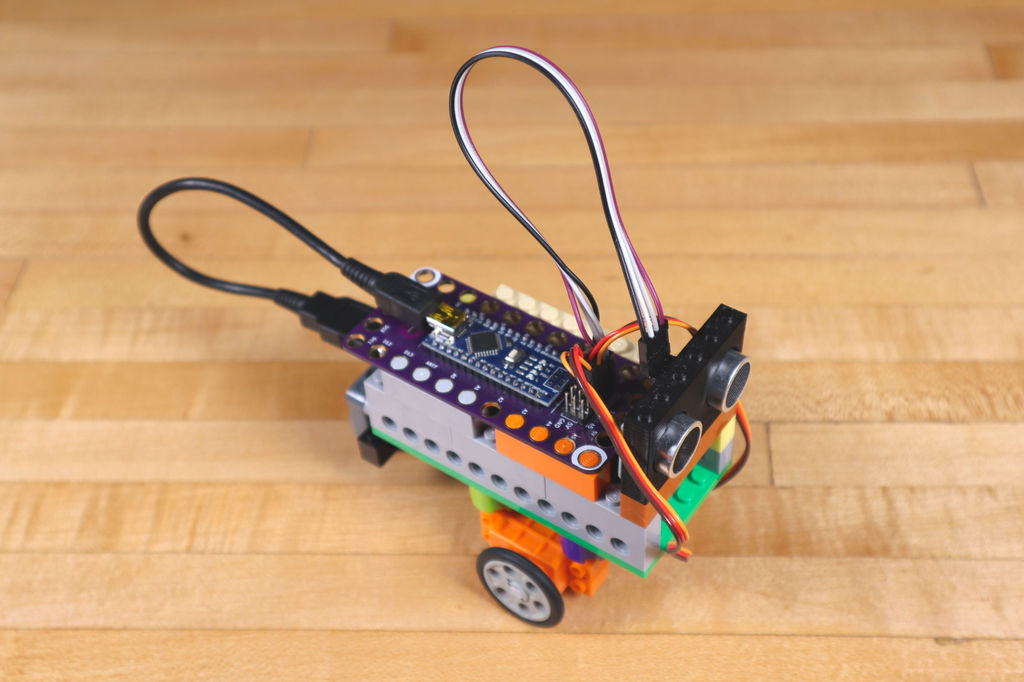 Робот из LEGO и Arduino, обходящий препятствия - 27