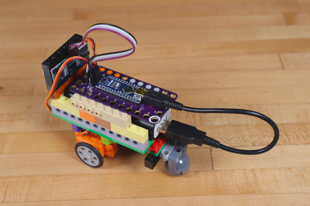 Робот из LEGO и Arduino, обходящий препятствия - 28