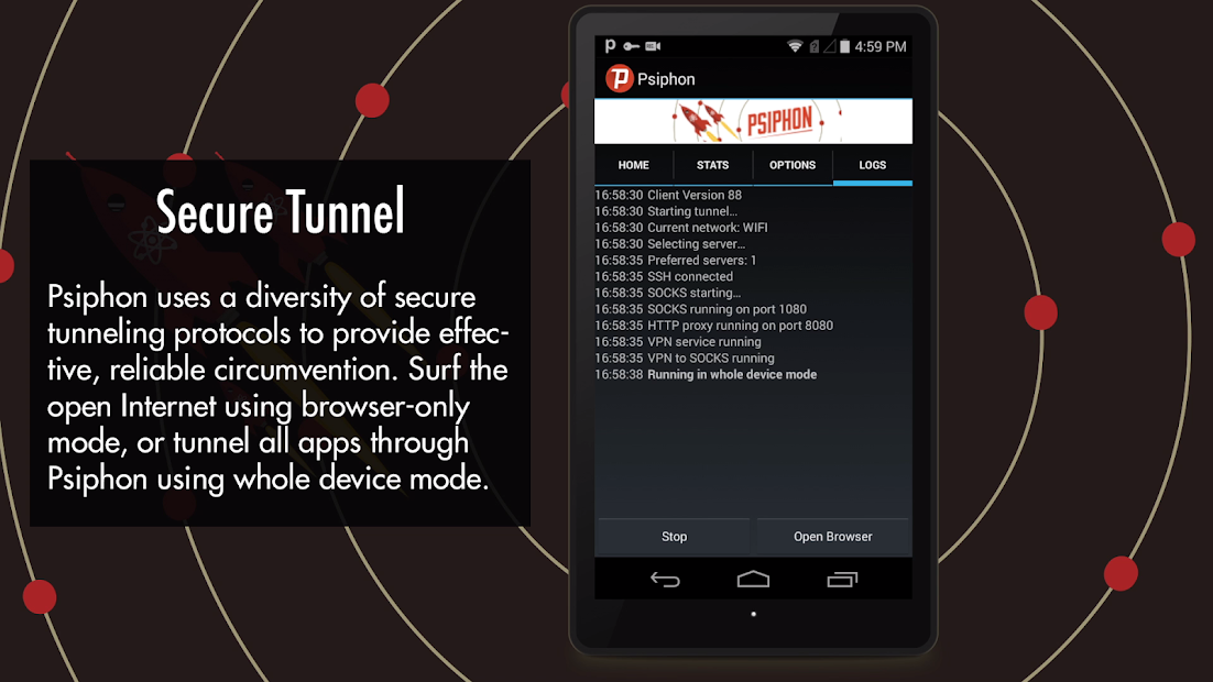 Psiphon App, Android