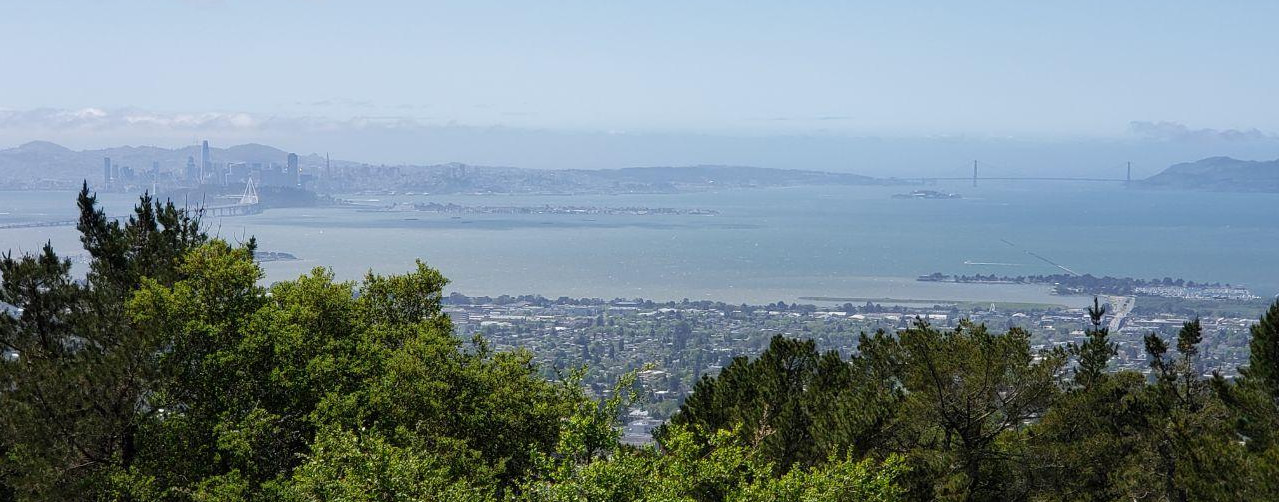 Вид на Сан-Франциско с восточной стороны залива