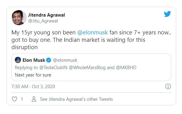 Tesla выйдет на рынок Индии в 2021 году