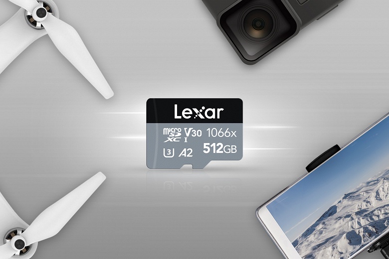 Карты памяти Lexar Professional 1066x microSD UHS-I Silver развивают скорость чтения до 160 МБ/с