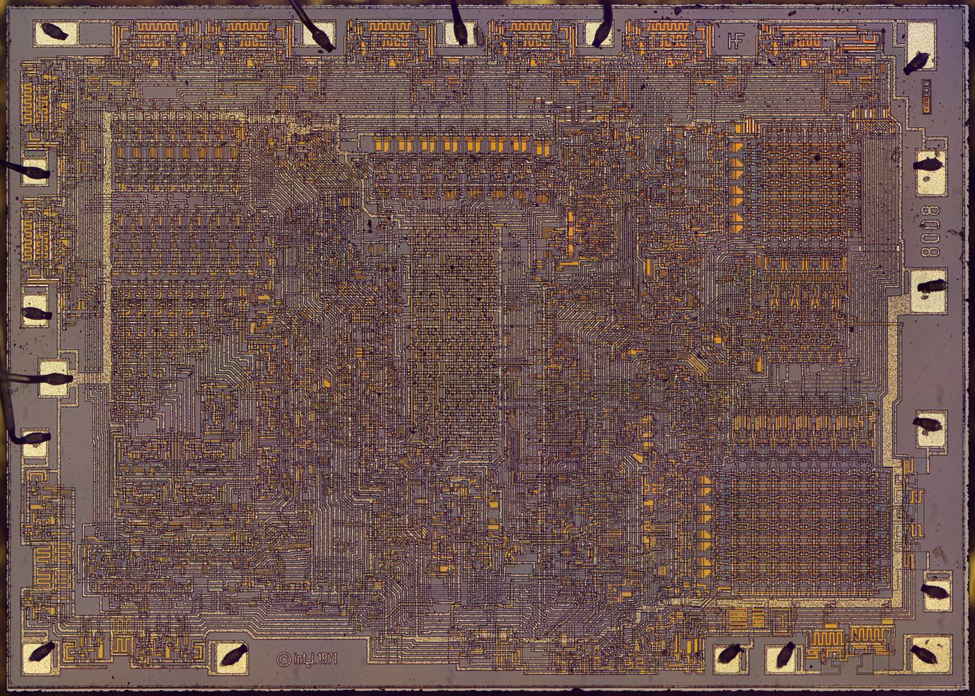 Инженерный анализ схемы ускоренного переноса процессора Intel 8008 - 9
