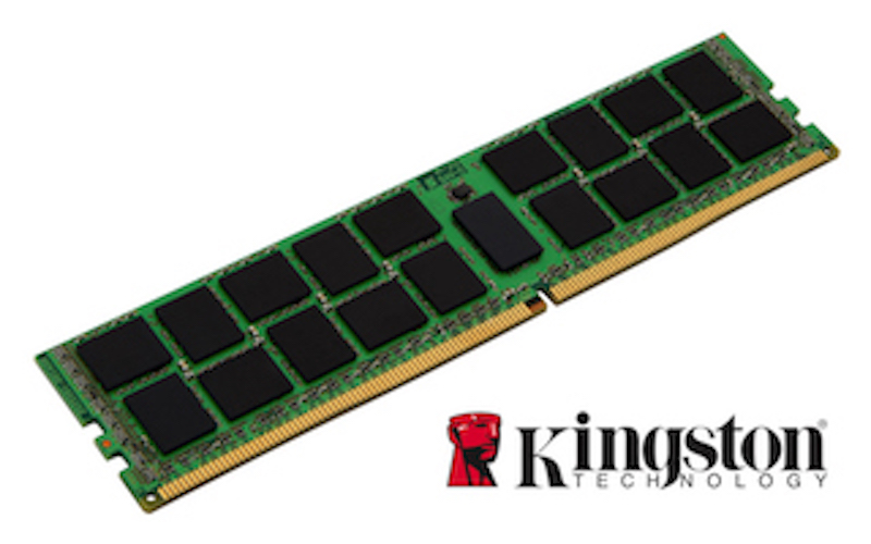 Модуль оперативной памяти Kingston. Обратите внимание на плотность упаковки чипов на плате.