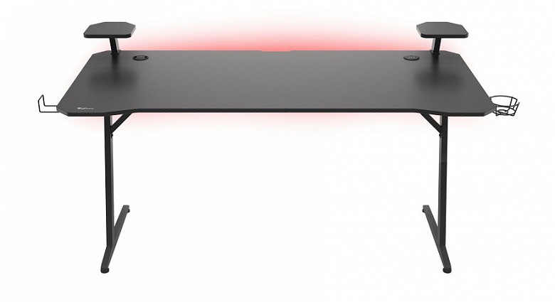 Со встроенной беспроводной зарядкой и настраиваемой подсветкой RGB. Представлен «игровой» компьютерный стол Genesis HOLM 510 RGB