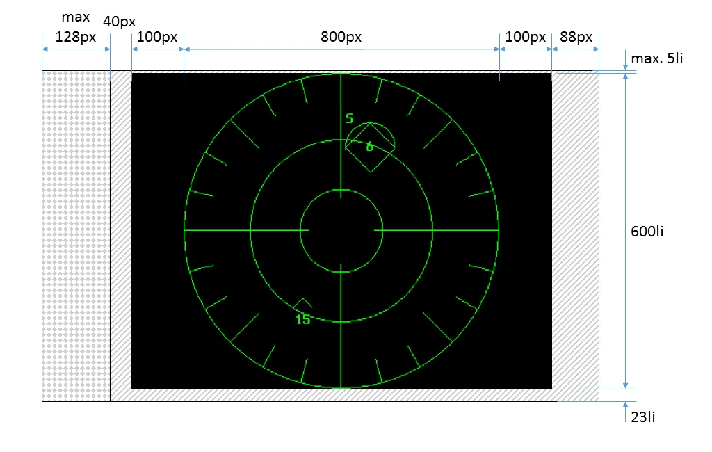 Симуляция радара истребителя на 3″ осциллографической ЭЛТ - 8