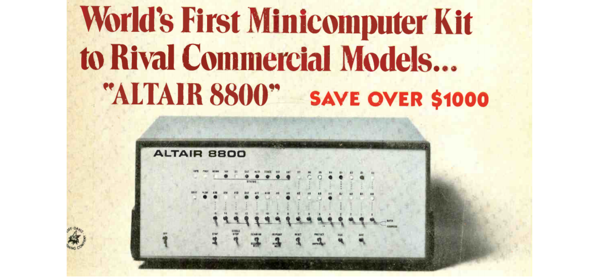 Пишем программу для компьютера ALTAIR 8800 1975г выпуска - 1