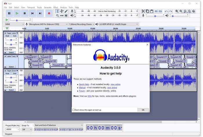 Вышел новый релиз свободного аудиоредактора Audacity 3.0 - 1