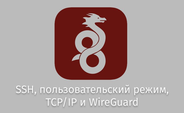 SSH, пользовательский режим, TCP-IP и WireGuard - 1