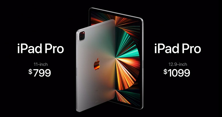 Представлен первый Apple iPad Pro на базе Apple M1. Два размера, экран Liquid Retina XDR, 16 ГБ ОЗУ и до 2 ТБ флеш-памяти