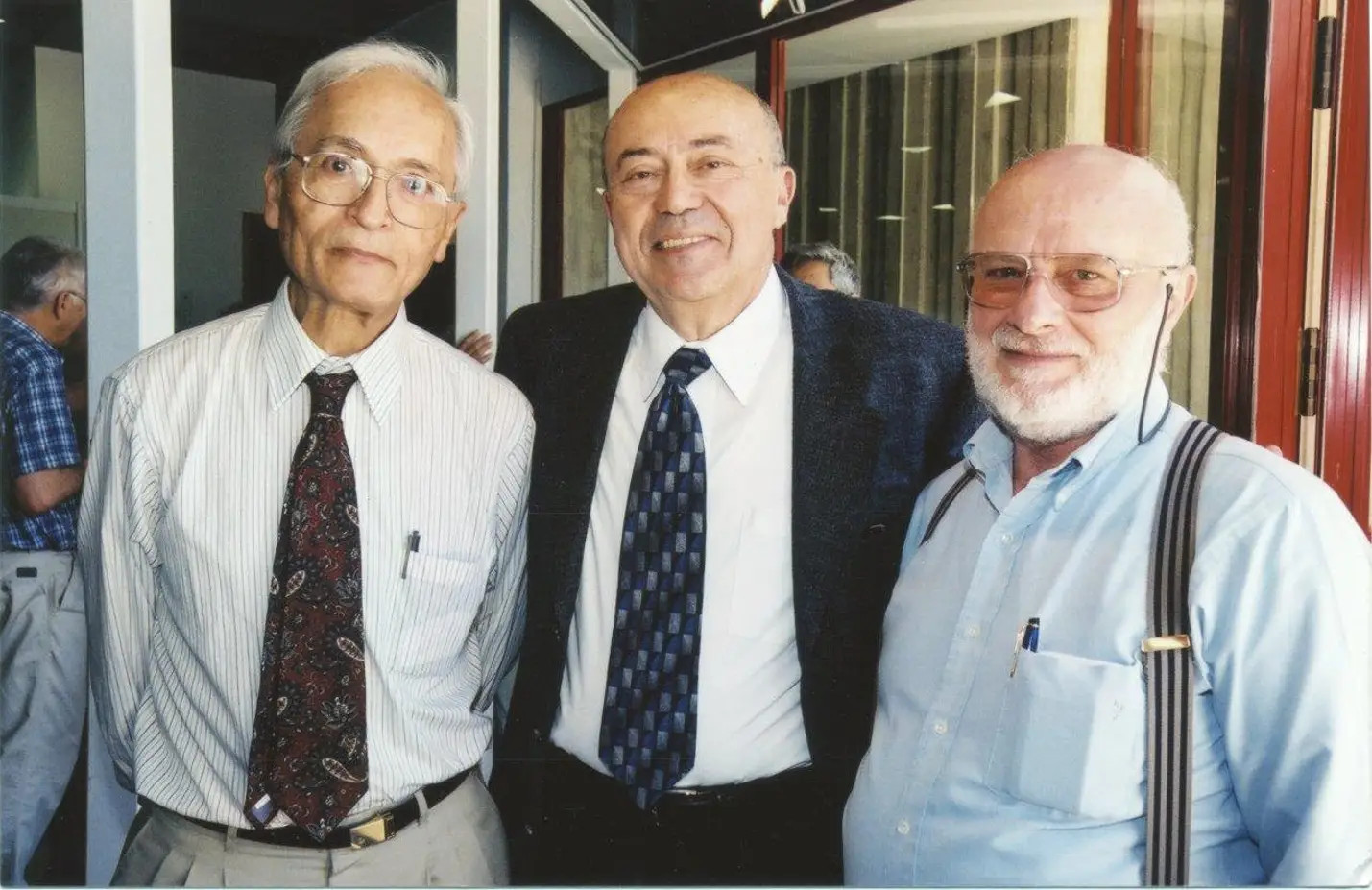Слева направо: Яаков Зив, основатель Qualcomm Эндрю Витерби и Абрахам Лемпель