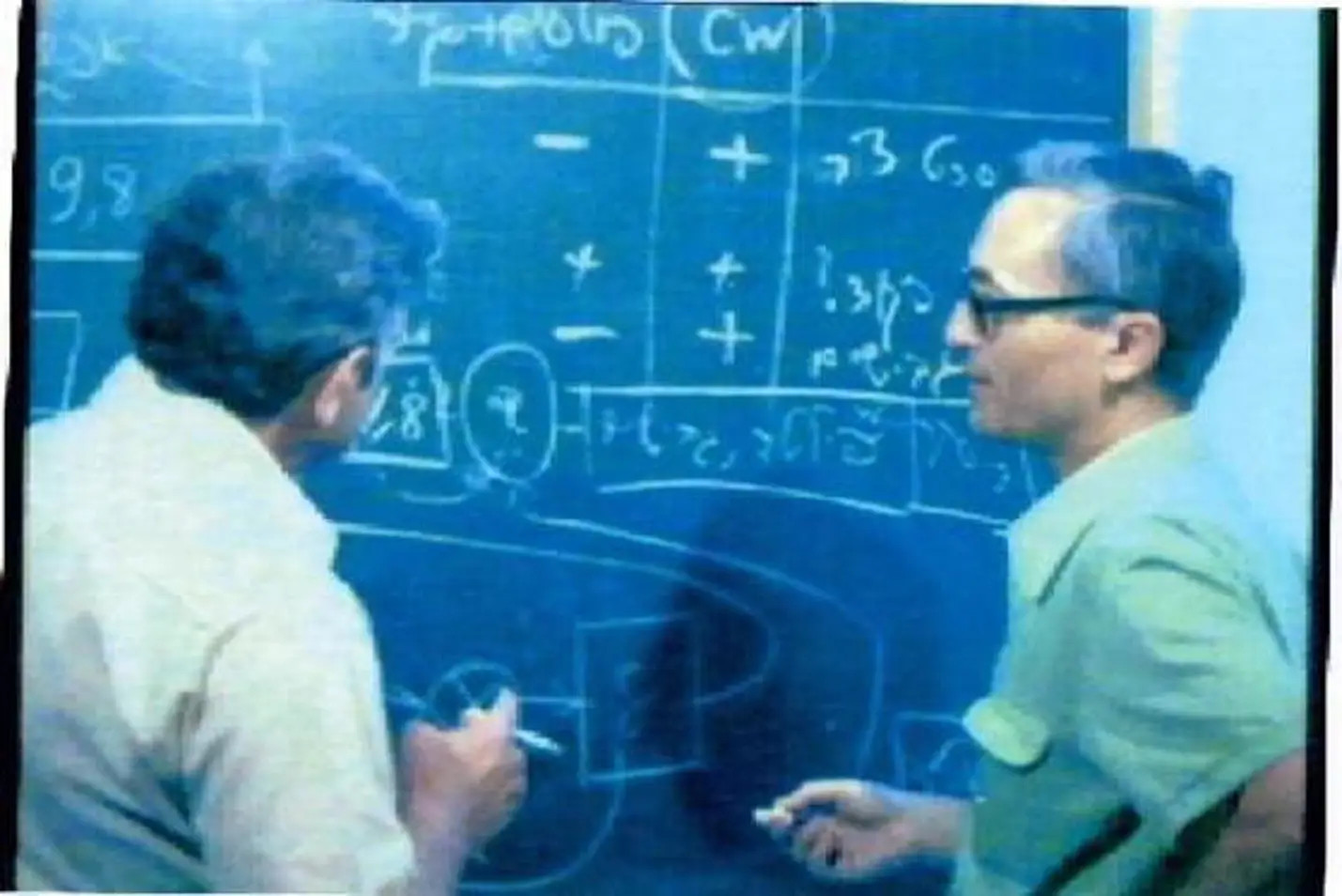 Зив и проф. Моше Закаи, 1973