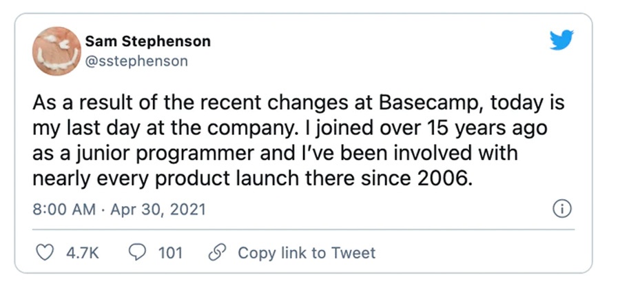 Из Basecamp уволилось больше трети сотрудников — они недовольны «аполитичностью» компании - 3