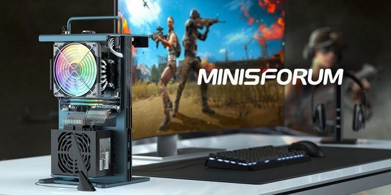Необычный игровой мини-ПК в открытом корпусе и на компонентах AMD. Представлен Minisforum Game Mini