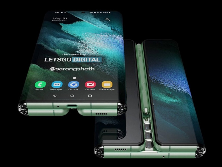 Так выглядит потенциальный Galaxy Z Fold Tab. Планшет Samsung с гибким экраном, складываемым вдвое, показали на качественных рендерах