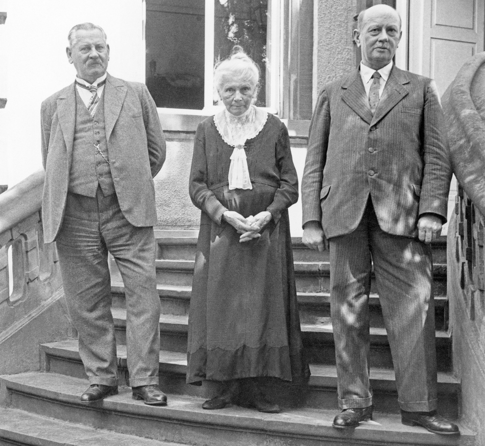 Берта Бенц с сыновьями Рихардом и Огеном, 40-е г.г. прошлого века