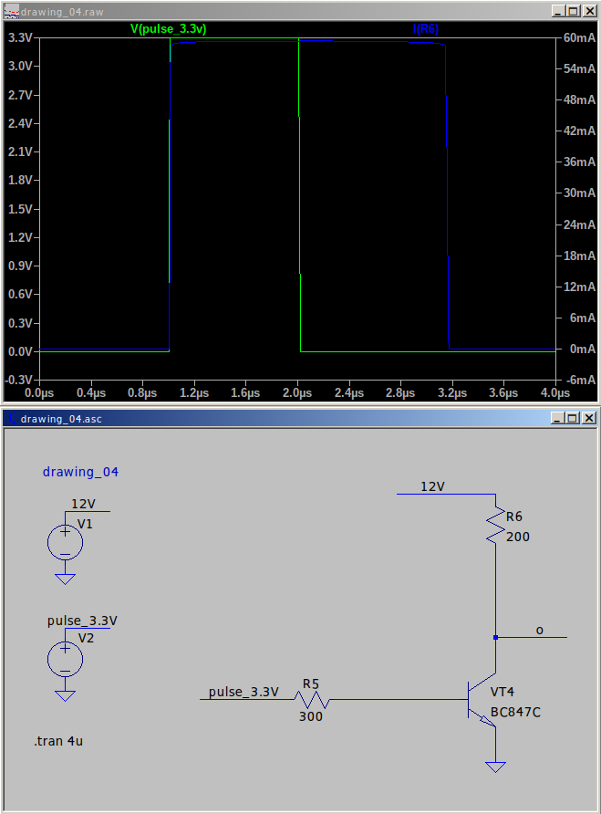 Рисунок 4. Время выключения транзистора 1200 нсек