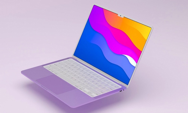 Новый MacBook Air получит «чёлку», как у MacBook Pro, причём белую