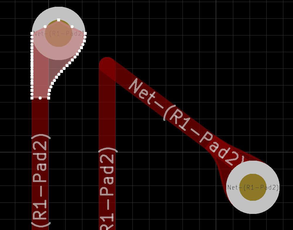 KiCad: скругление дорожек и создание каплевидных падов - 18
