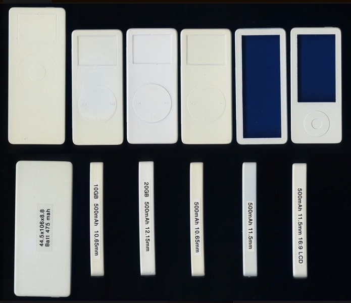 За 15 лет до iPhone X. Появились изображения макетов iPod Nano, один из которых уже тогда имел безрамочный дизайн