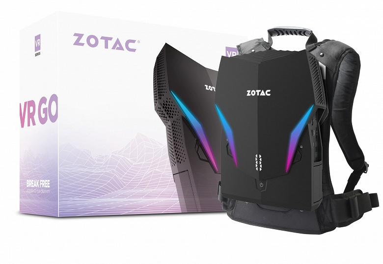Очень мощный ПК-рюкзак, но с мизерной автономностью и массой более 5 кг. Представлен Zotac VR GO 4.0 