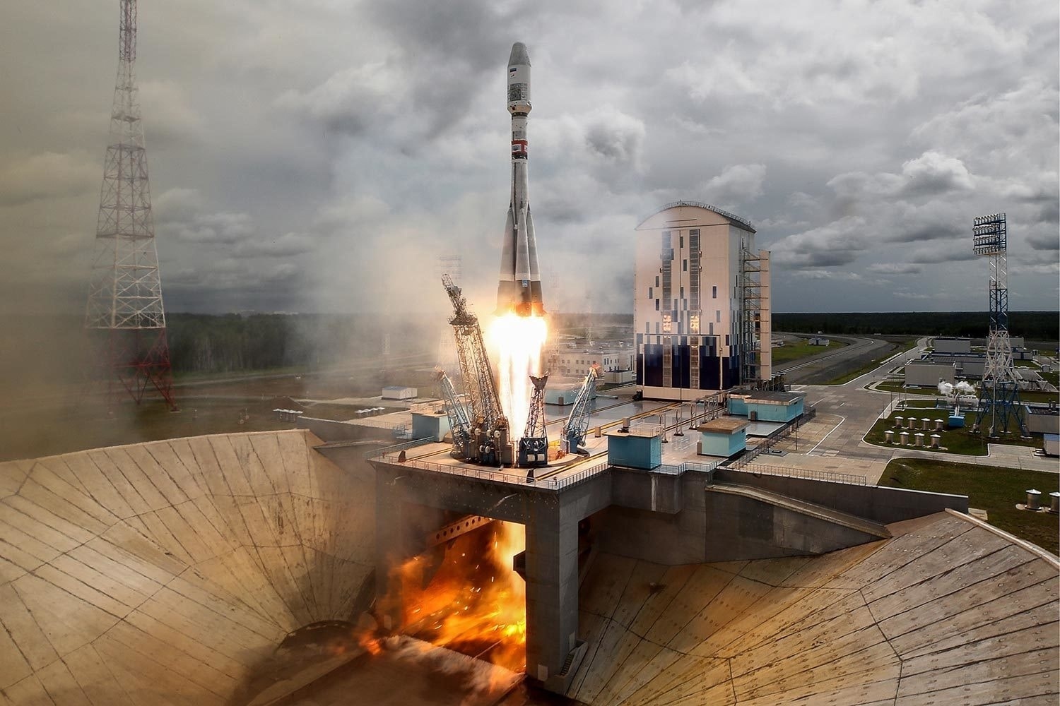 Запуск ракеты «Союз-2.1б» с космодрома Восточный