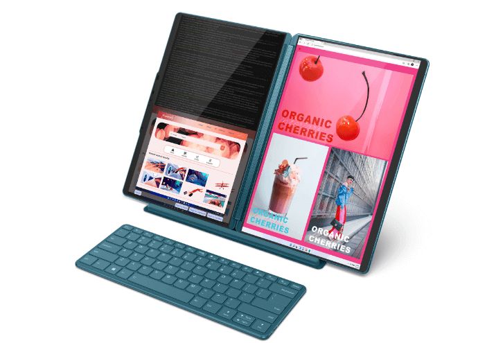 Lenovo готовит ноутбук YogaBook 9i с двумя экранами и без встроенной клавиатуры