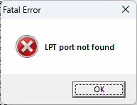 Нет записи в реестре - нет LPT