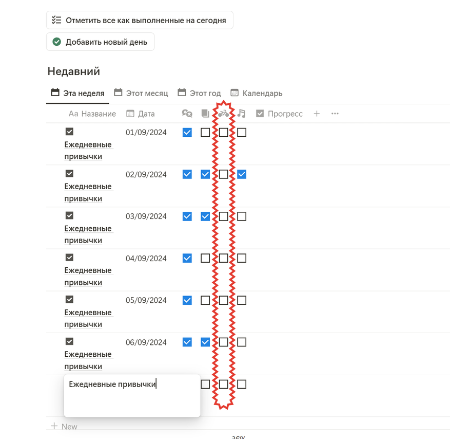 Трекер привычек в Notion. Как отслеживать полезные и приучить себя к тому, что нужно - 12 Трекер привычек в Notion. Как отслеживать полезные и приучить себя к тому, что нужно - 12