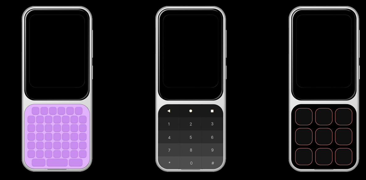 Вот так могут выглядеть сменные клавиатуры. Источник