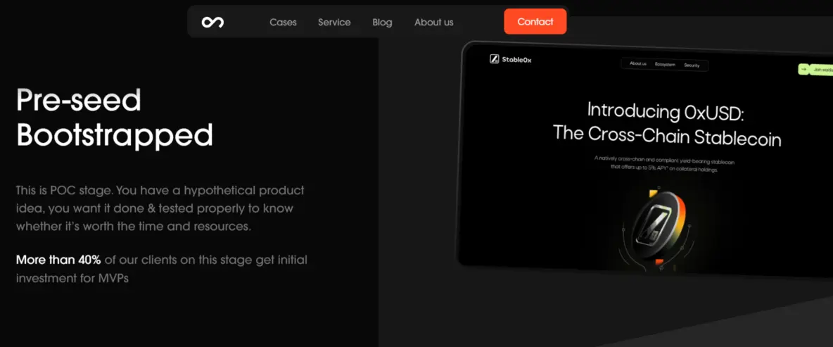 Пример с сайта дизайн-студии outcrowd.io где они прекрасно доносят Value с пруфами.