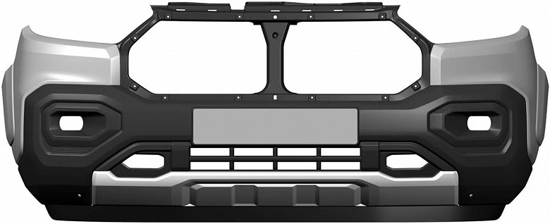 Lada с &laquo;ноздрями&raquo; прямо как у BMW. АвтоВАЗ показал бампер для некой новой модели
