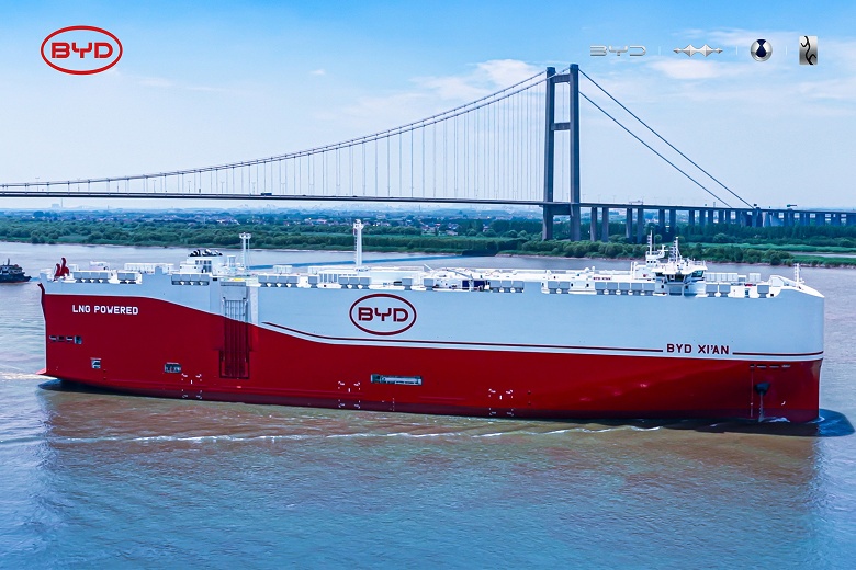 9200 машин за один рейс. BYD получила пятый ролкер, на котором китайские машины поплывут в разные страны