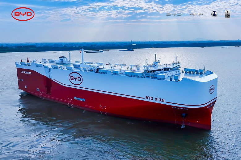 9200 машин за один рейс. BYD получила пятый ролкер, на котором китайские машины поплывут в разные страны