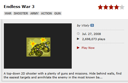 Рейтинги на Kongregate