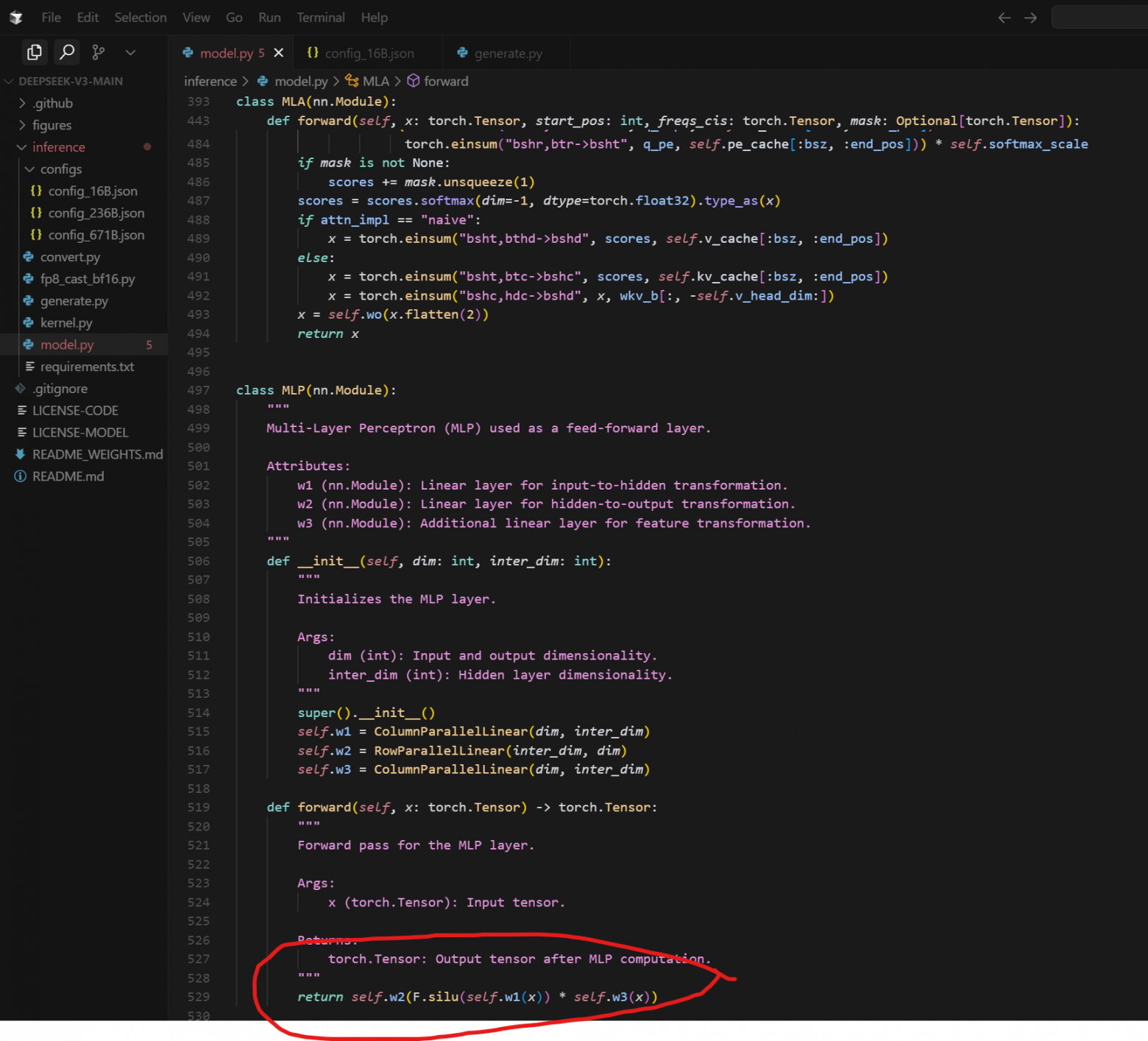 А тут класс для DeepSeekV3.