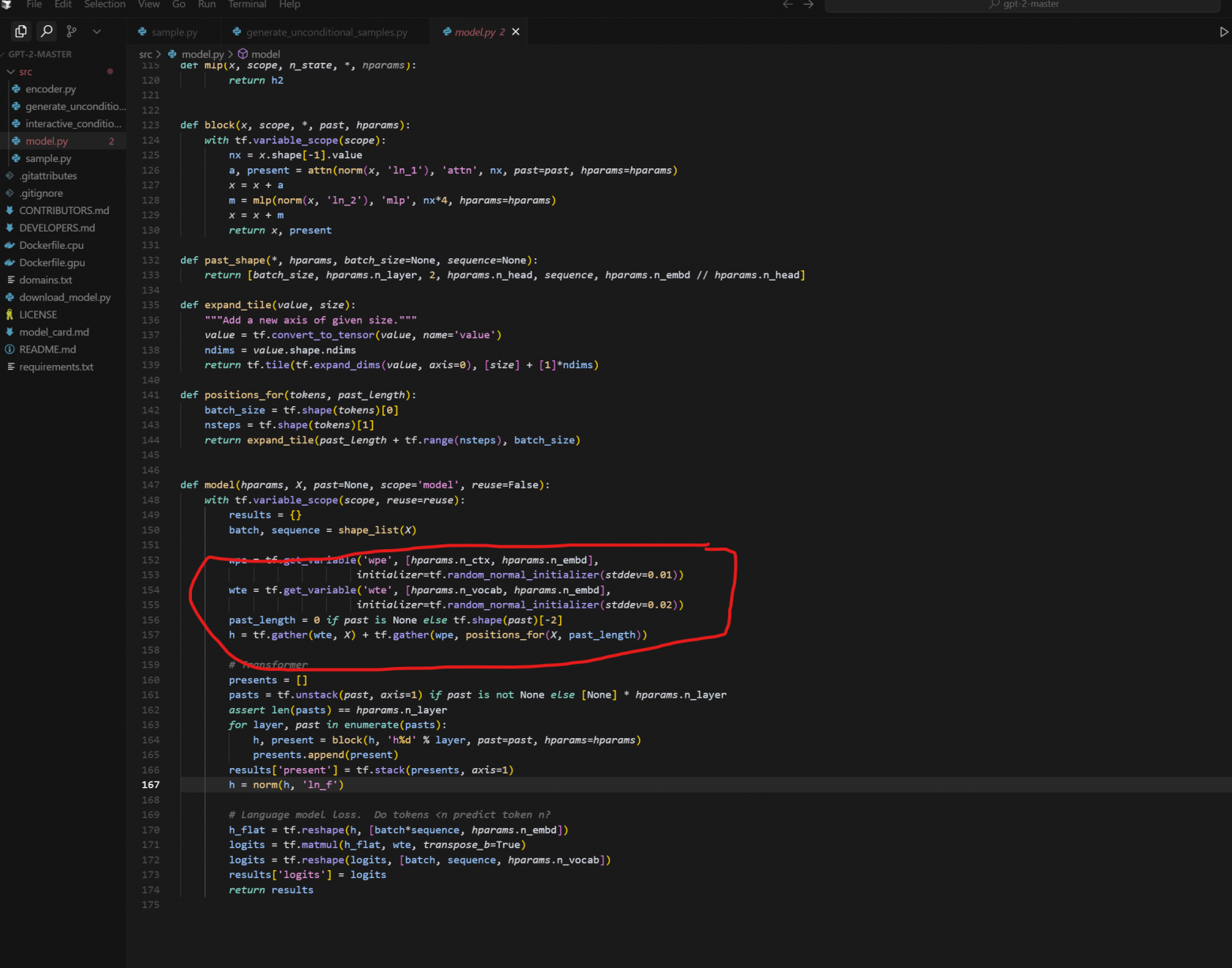 Преобразование в векторы смысла (эмбеддинги) в GPT-2