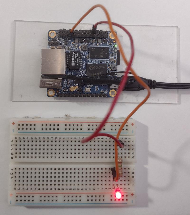 Фото горящего LED